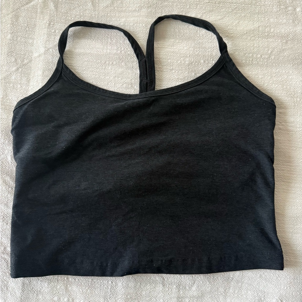 Beyond Yoga Black Cropped Tank